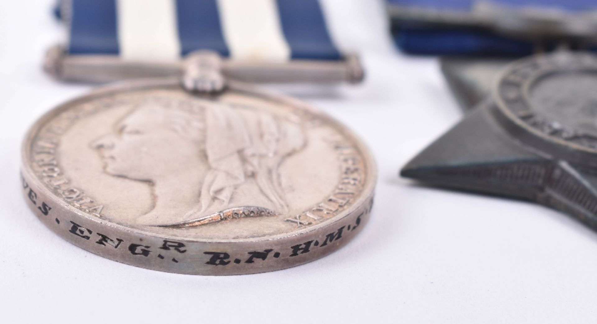 Victorian Egypt & Sudan Campaign Medal Pair Royal Navy - Image 2 of 3