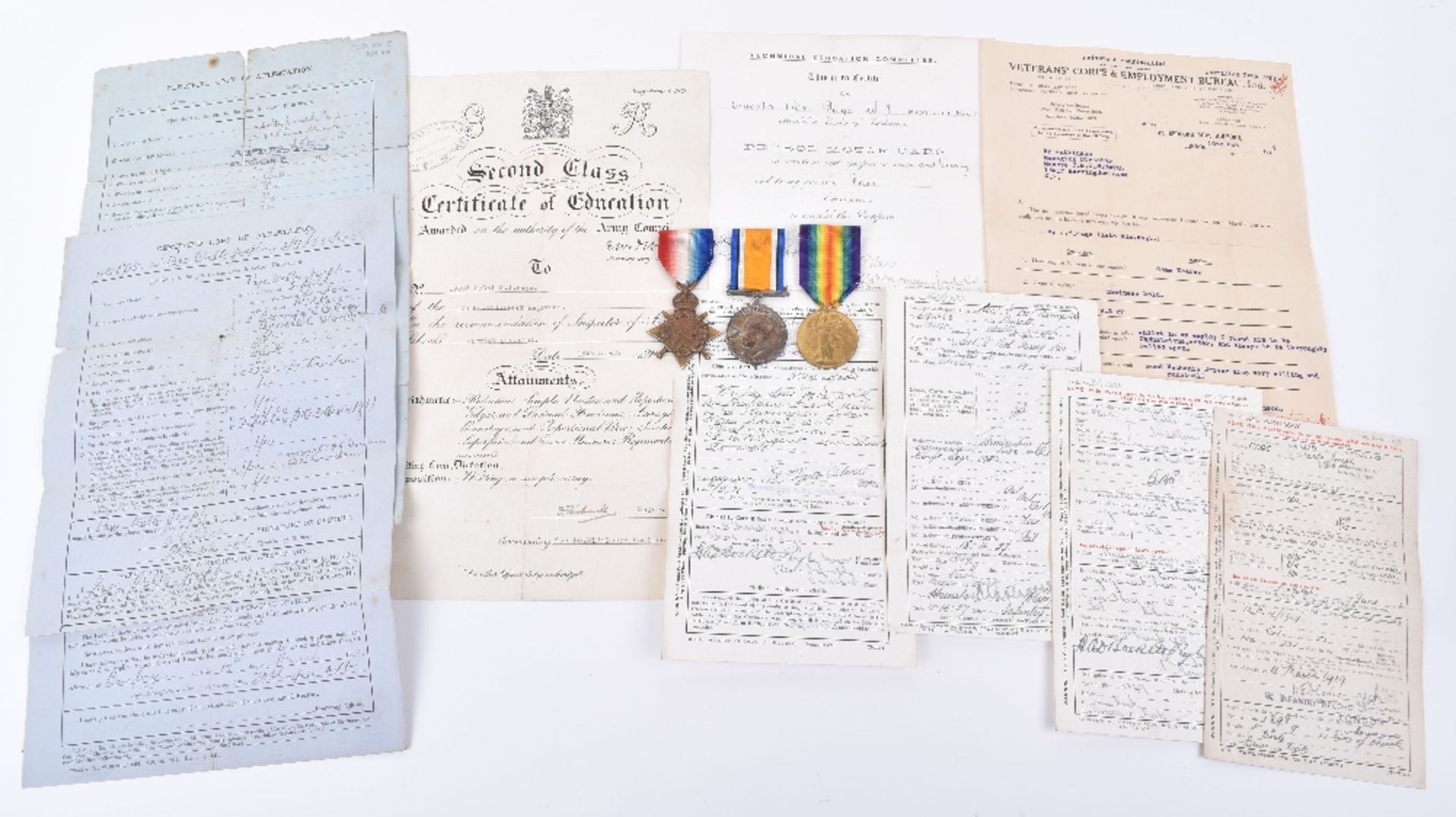 1914-15 Star Medal Trio 10th London Regiment - Image 7 of 7