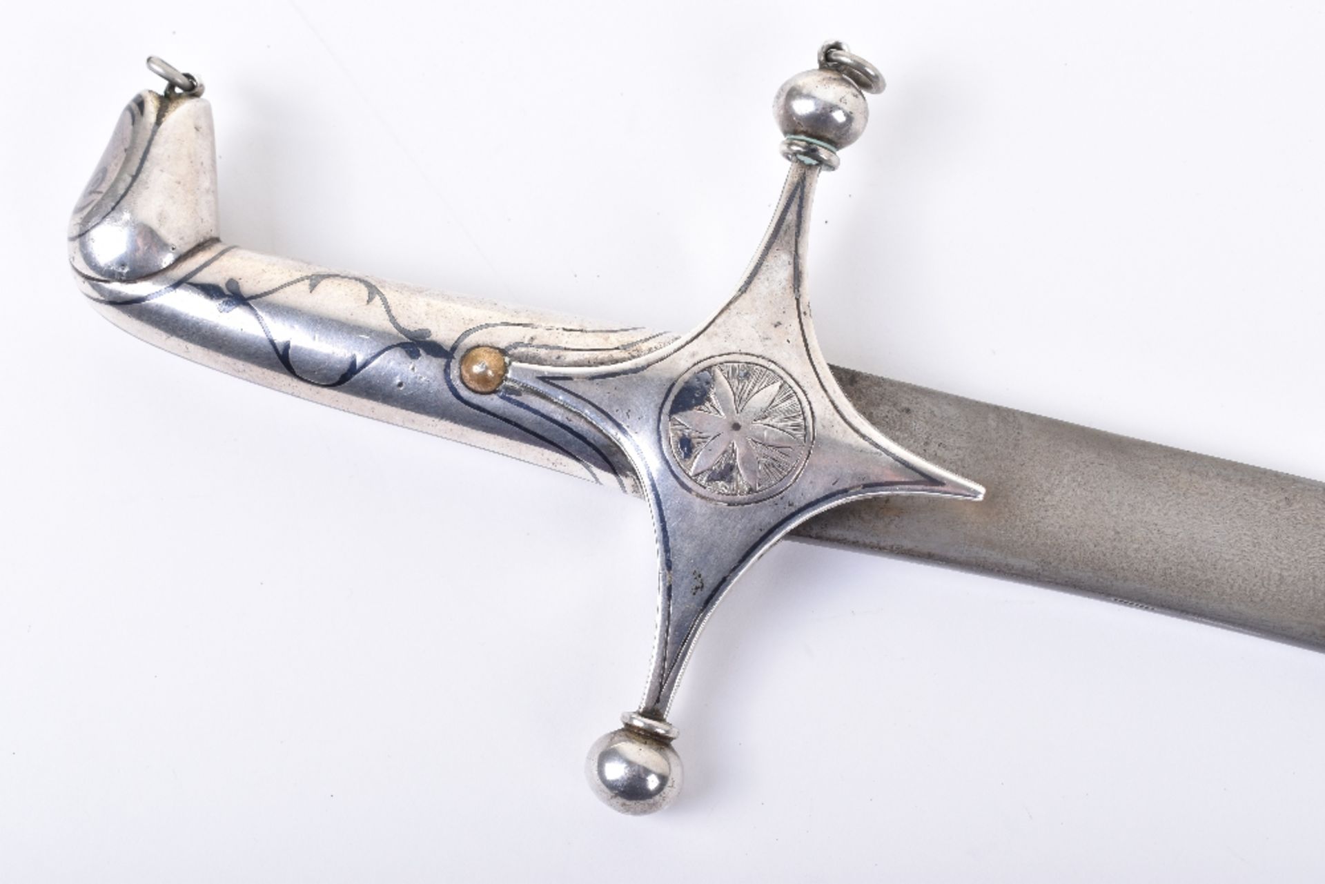 Fine Georgian Niello Silver Mounted Sword Shamshir - Image 21 of 25