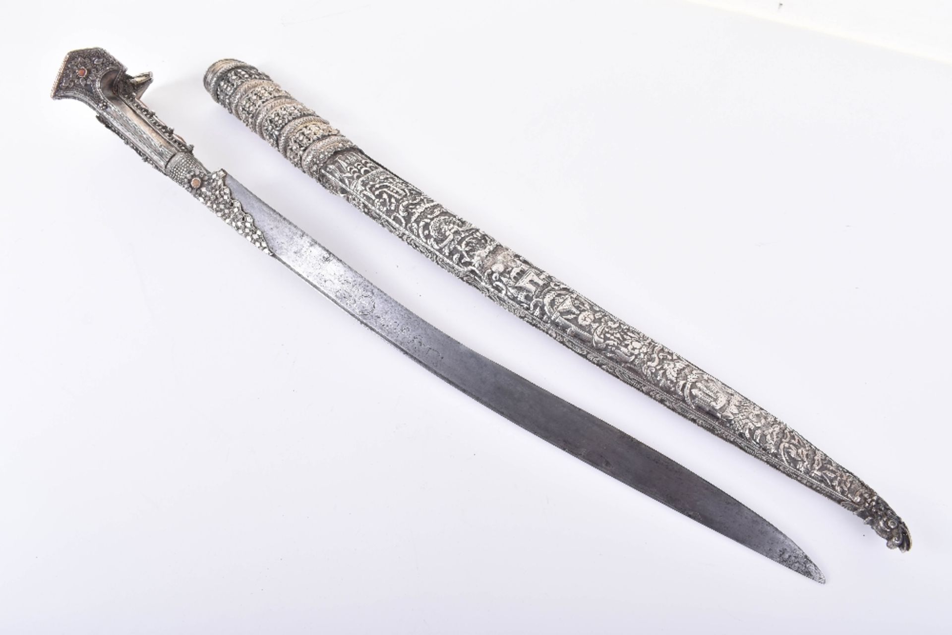 ^ Good Turkish Silver Mounted Sword Yataghan - Image 34 of 34
