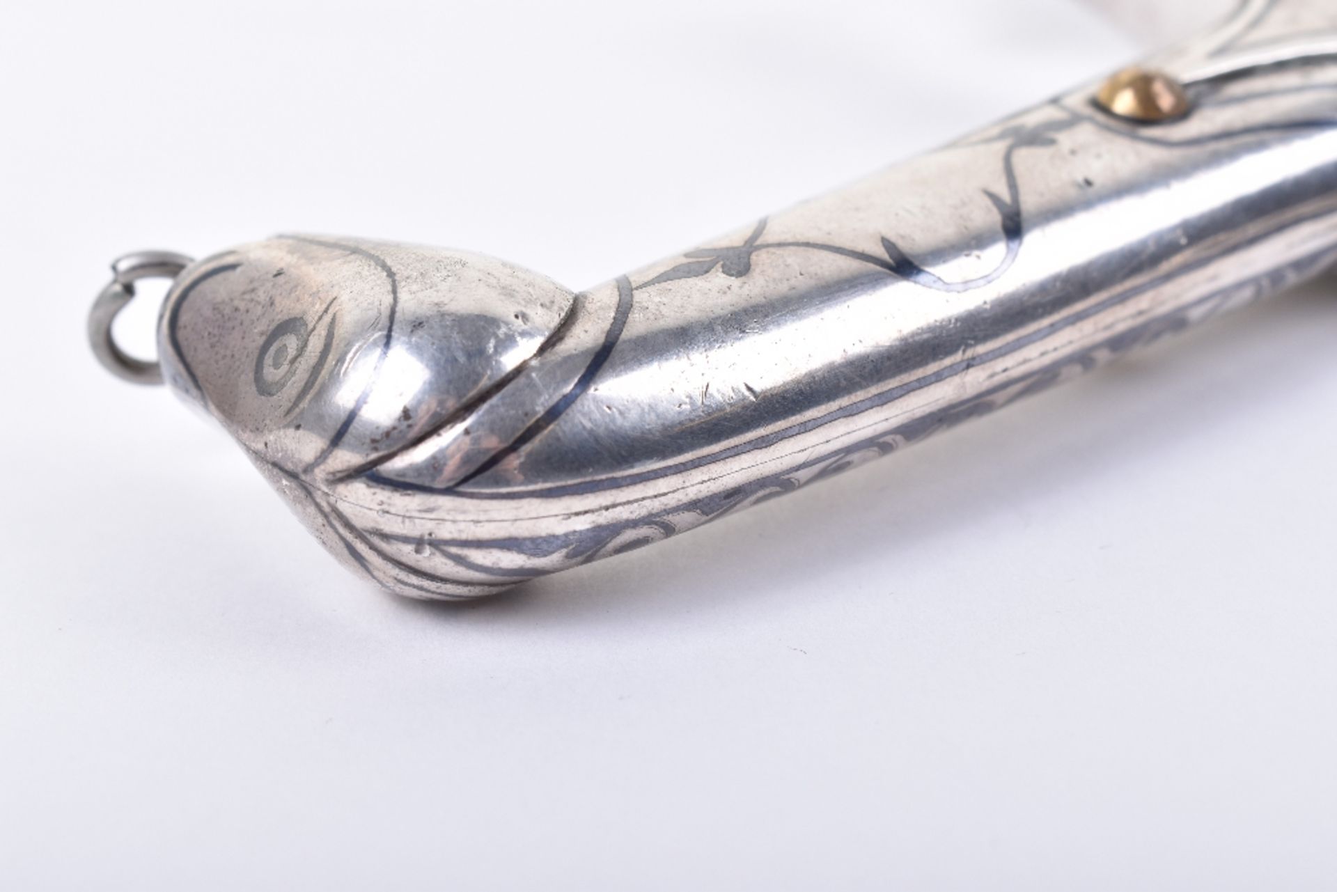 Fine Georgian Niello Silver Mounted Sword Shamshir - Image 18 of 25