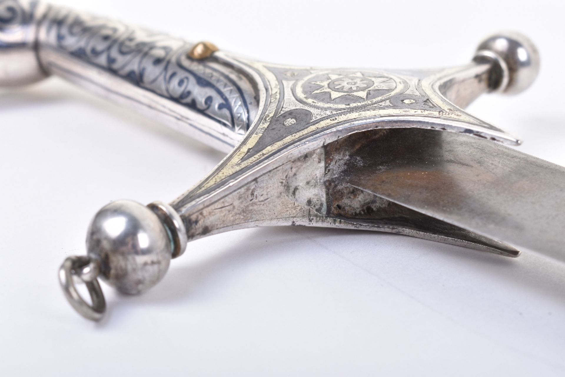 Fine Georgian Niello Silver Mounted Sword Shamshir - Image 17 of 25