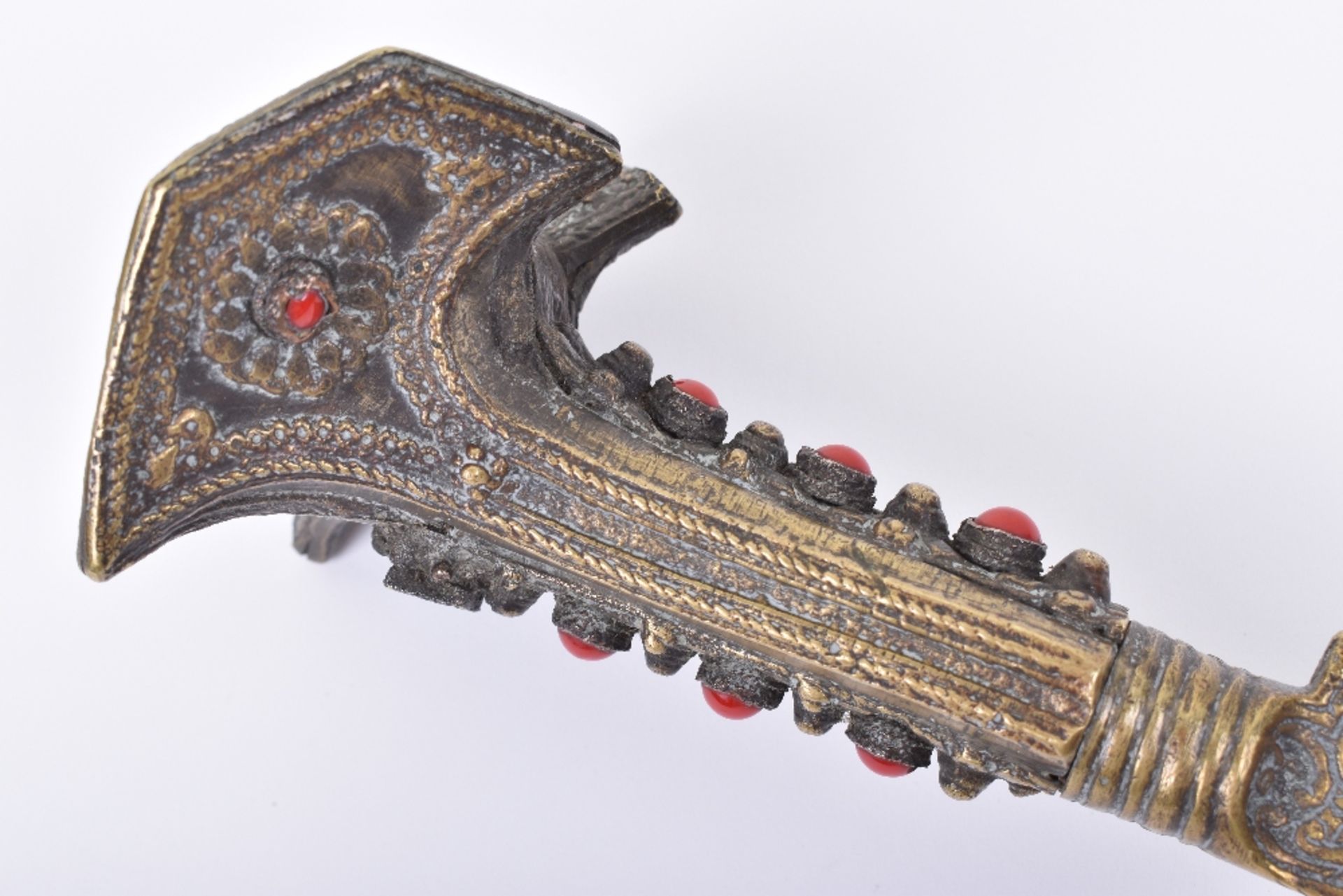 Unusual Turkish Brass Hilt Sword Yataghan - Image 7 of 25