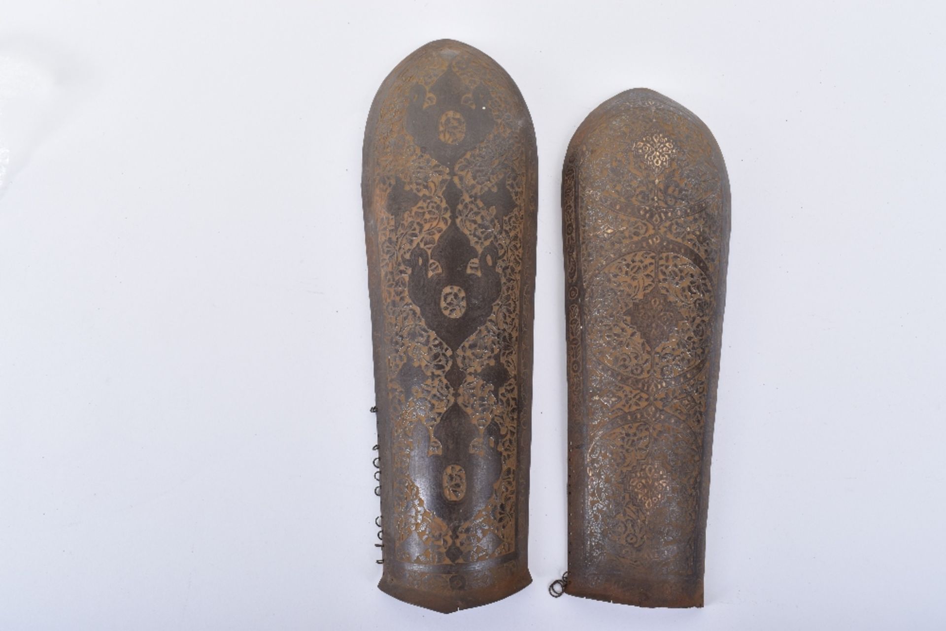 A Persian Iron Arm Guard Bazu Band, Qjar Dynasty