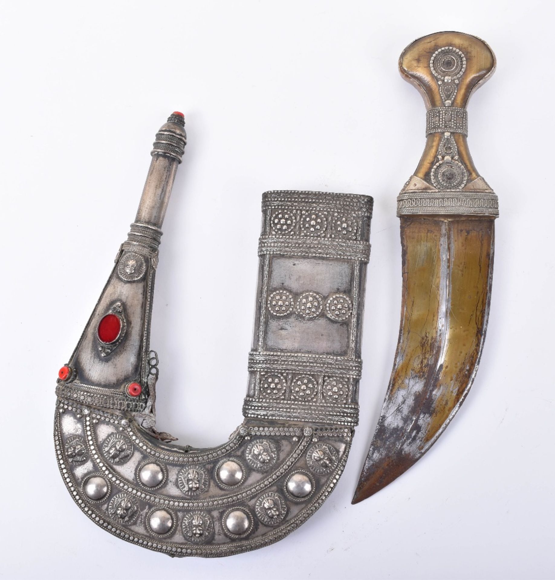 Large Arab Dagger Jambya Probably from the Hadhramaut