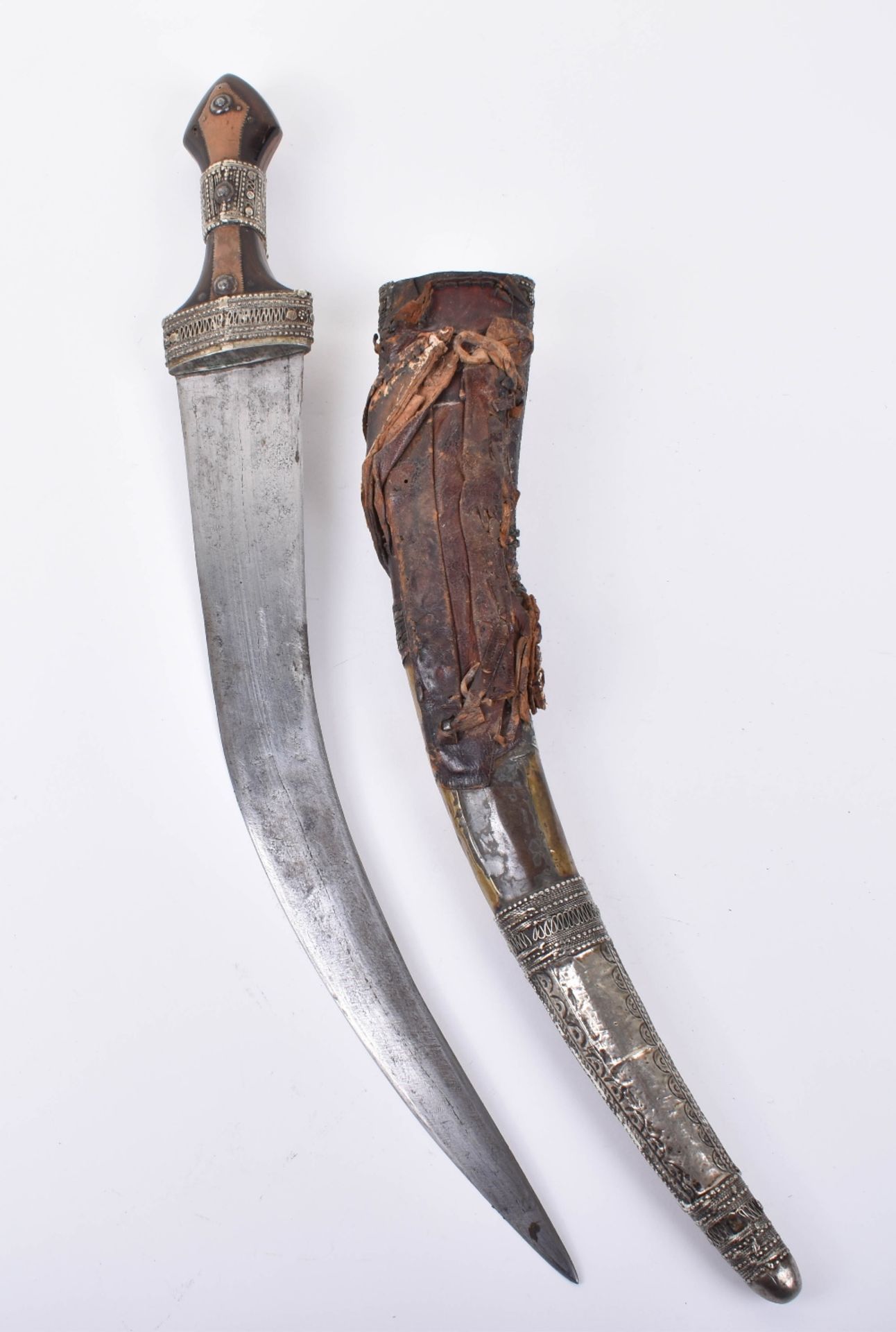 Good Silver Mounted Wahhabite Dagger Jambya