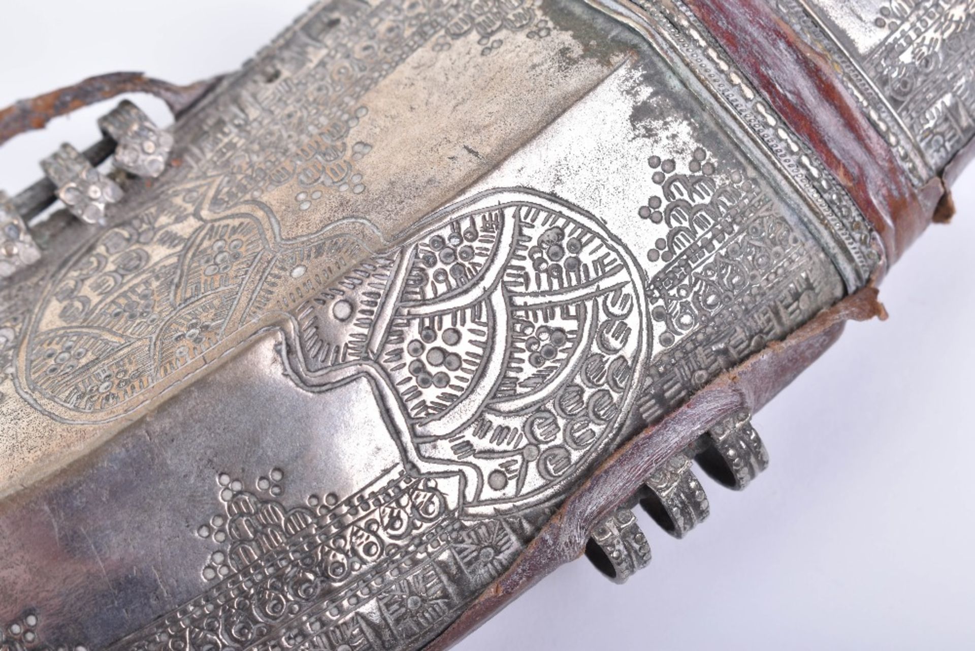 Large Arab Low-Grade Silver Mounted Dagger Jambya - Image 5 of 21