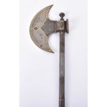 Fine Qjar Dynasty Steel Axe Tabar