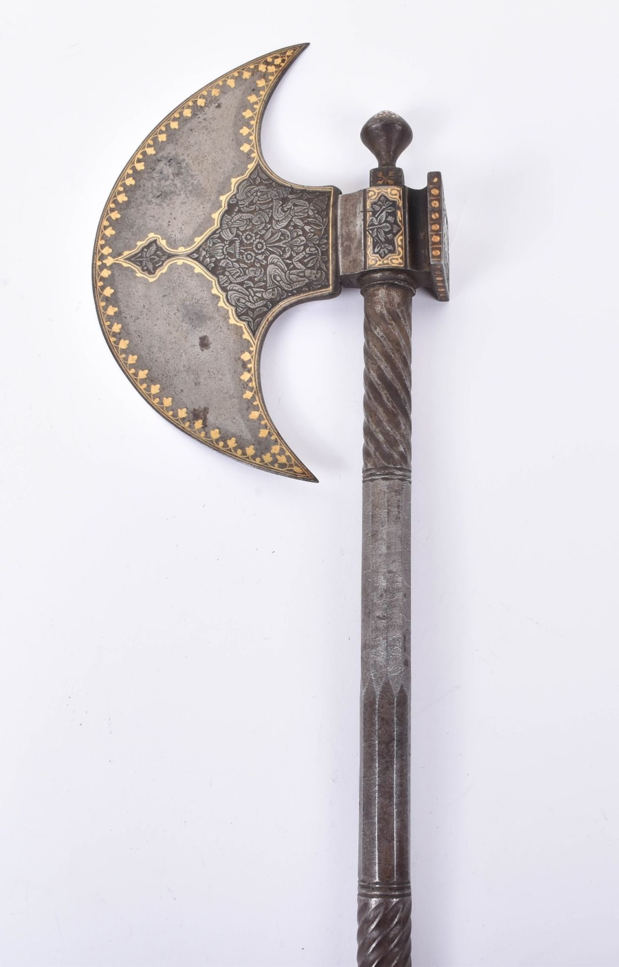 Fine Qjar Dynasty Steel Axe Tabar