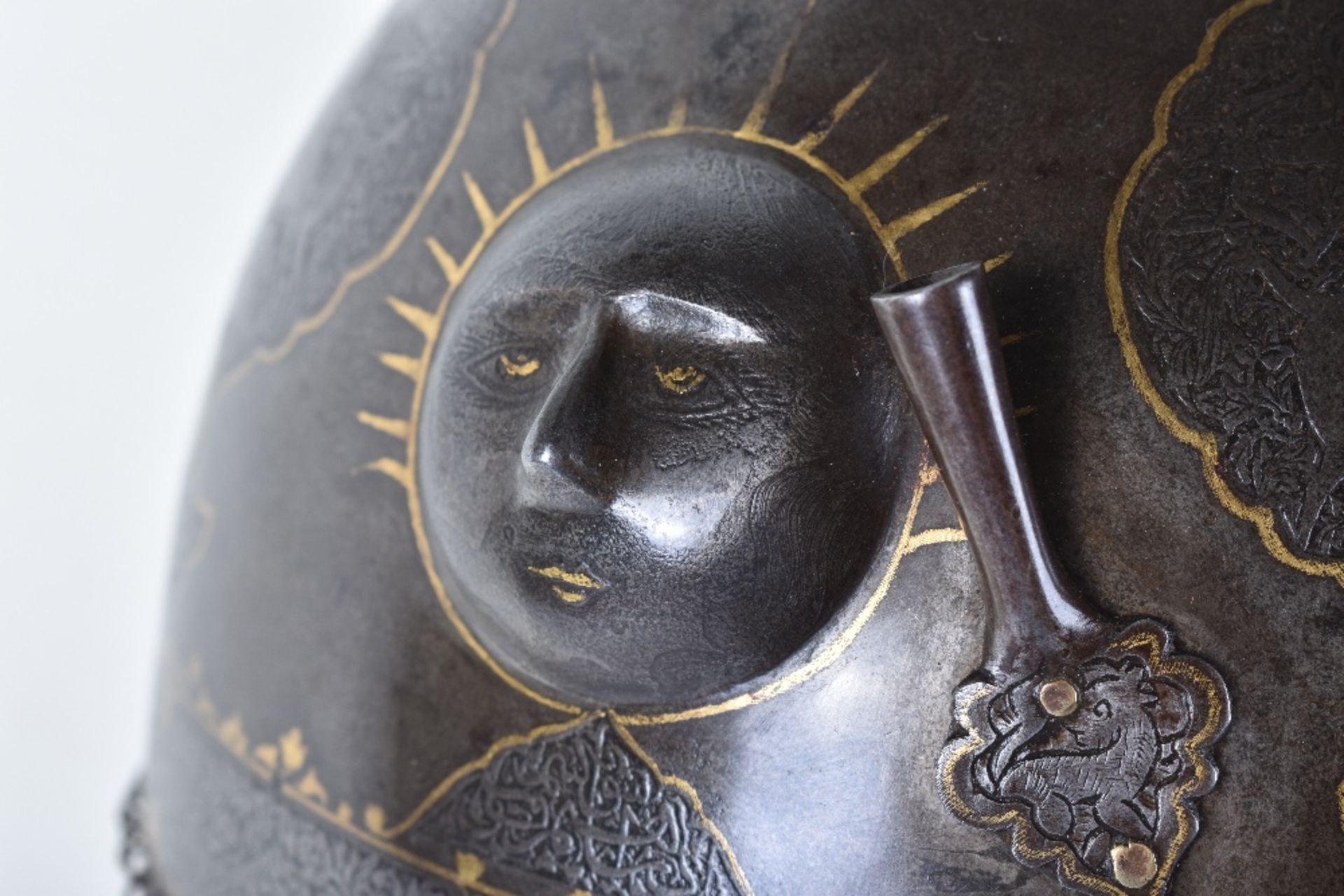 Fine Persian Helmet Khula Khud, Qjar Dynasty - Image 3 of 21