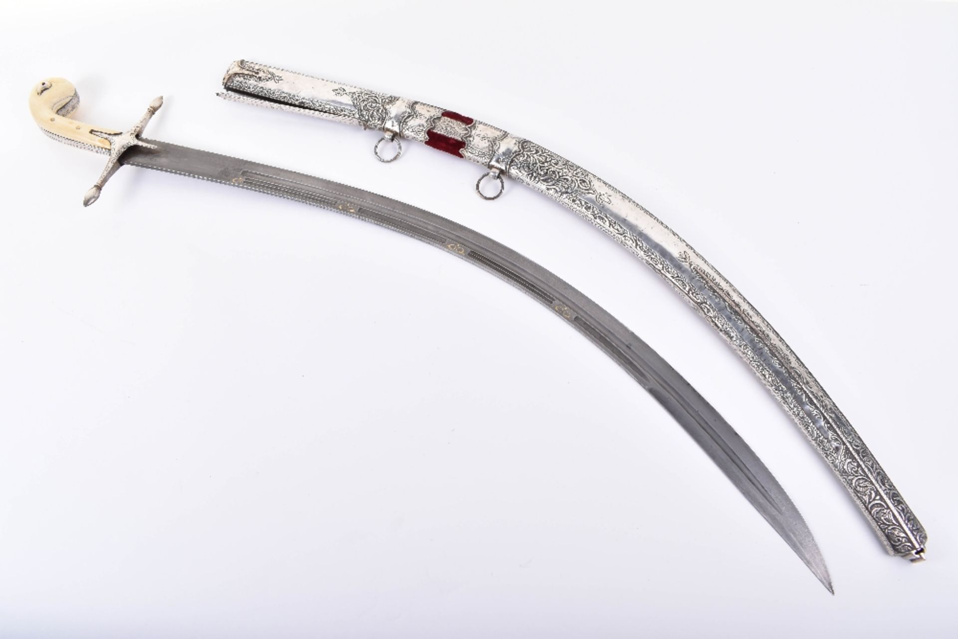 ^ Large Ottoman Silver Mounted Sword Shamshir - Image 34 of 34