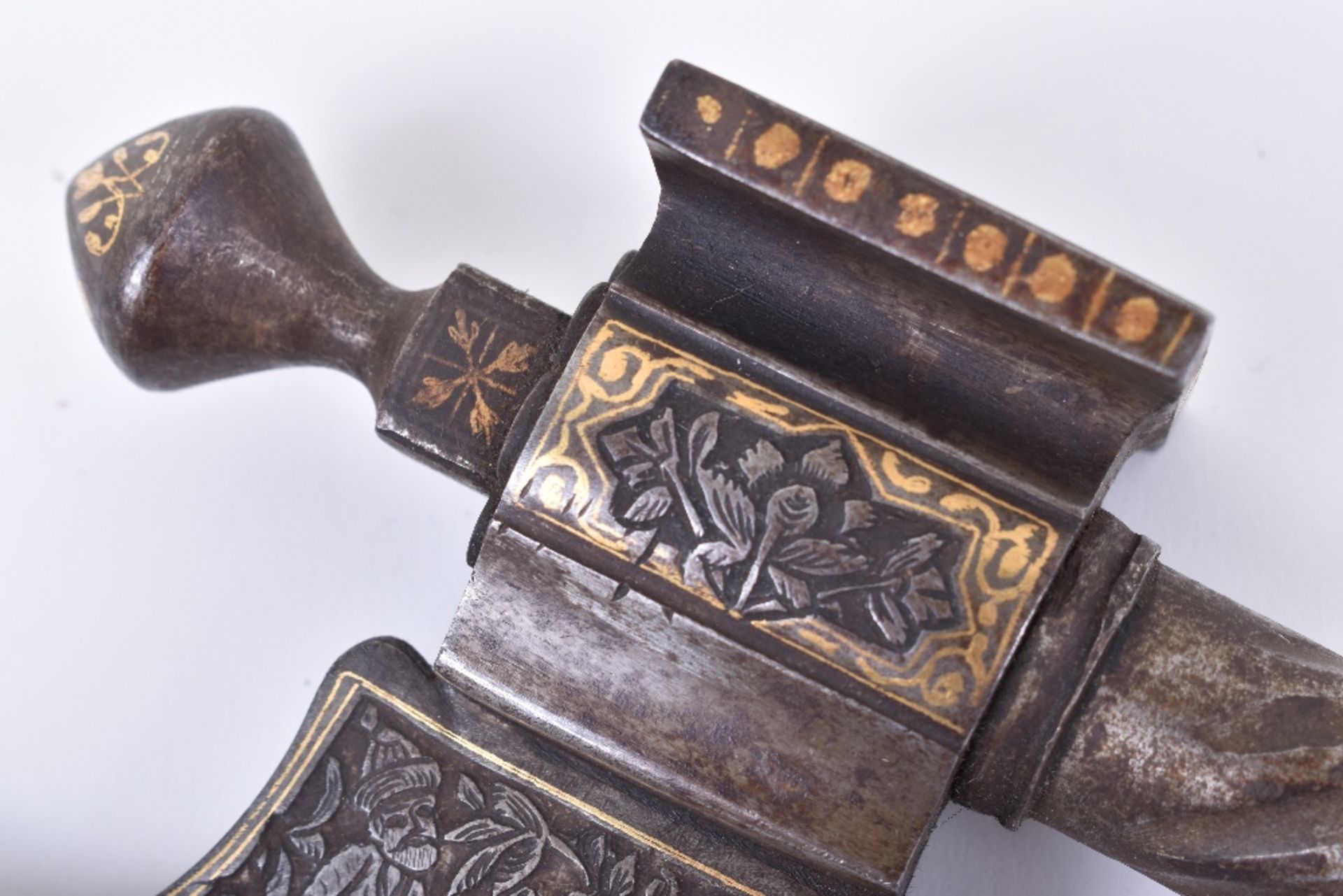 Fine Qjar Dynasty Steel Axe Tabar - Image 15 of 19