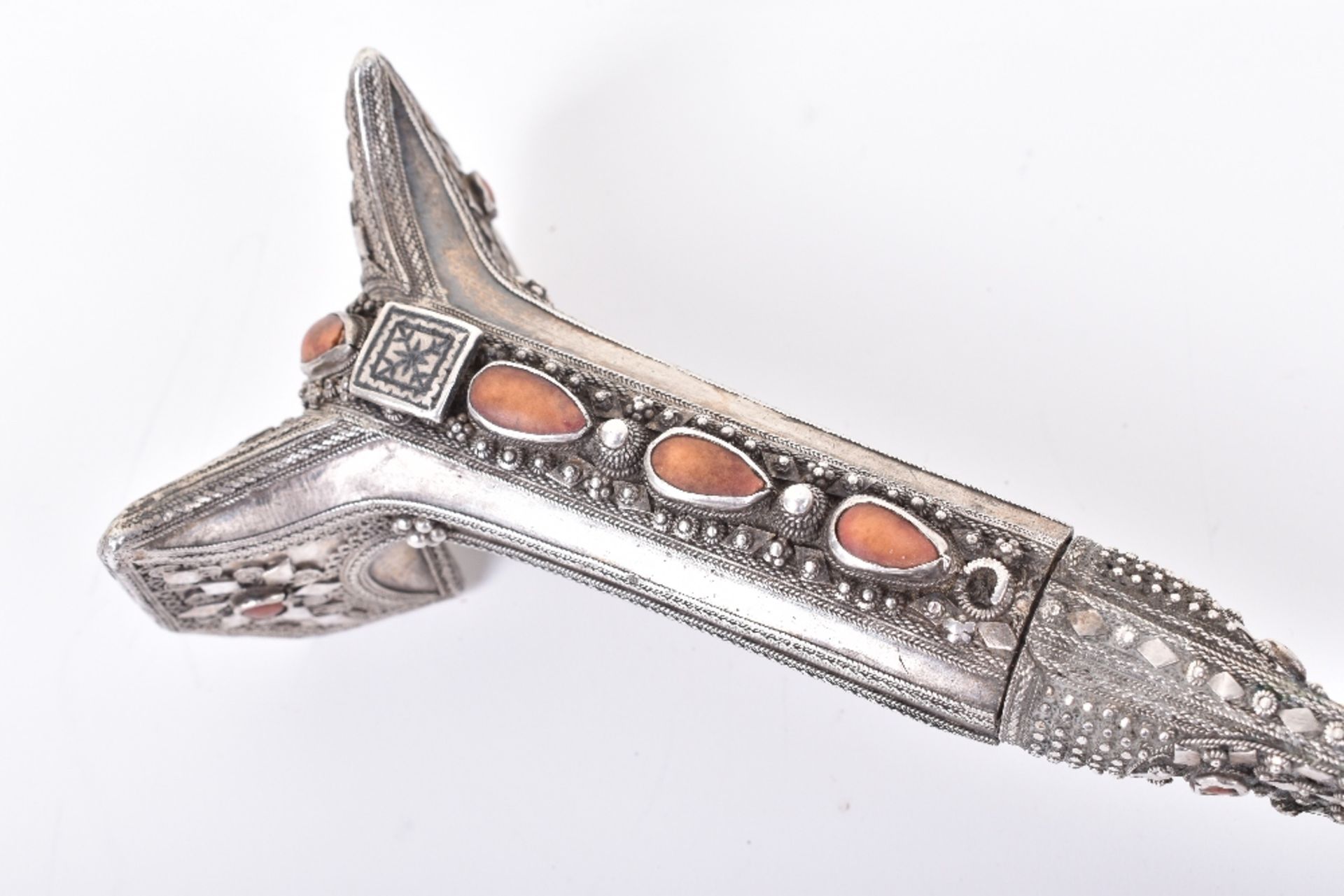 ^ Good Turkish Silver Mounted Sword Yataghan - Image 20 of 34