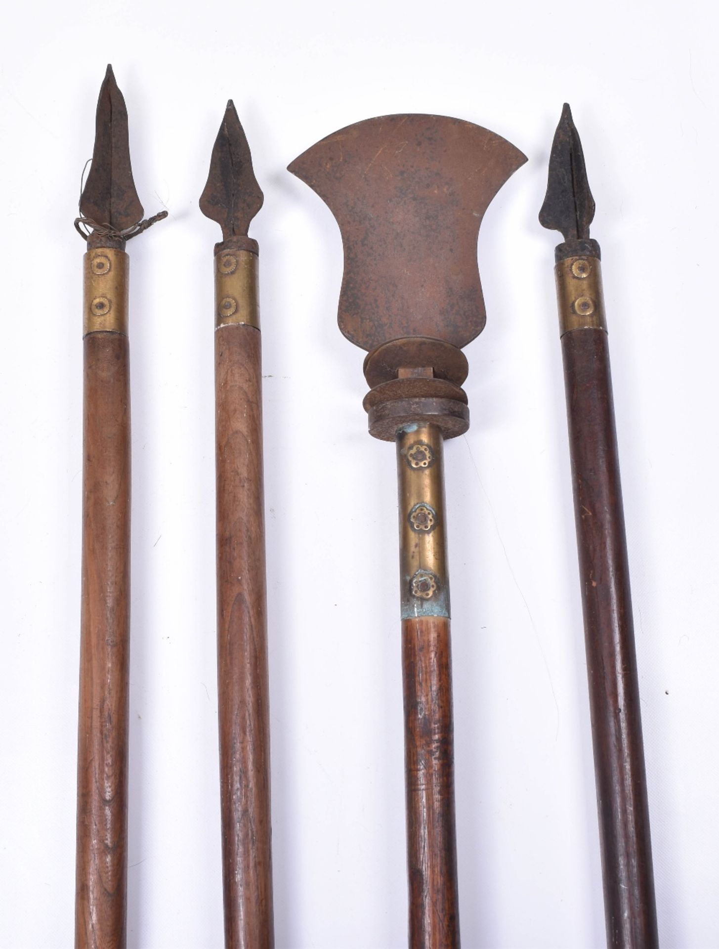 Good Set of 4 Chinese Polearms, 19th Century - Image 9 of 12