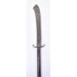 Massive Chinese Polearm Glaive, 19th Century