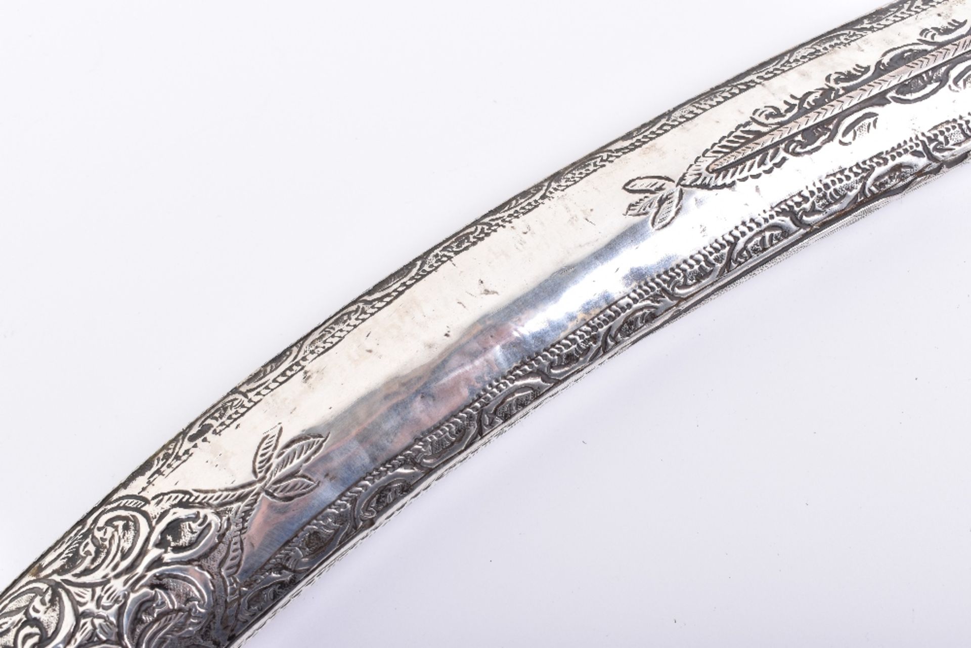 ^ Large Ottoman Silver Mounted Sword Shamshir - Image 8 of 34