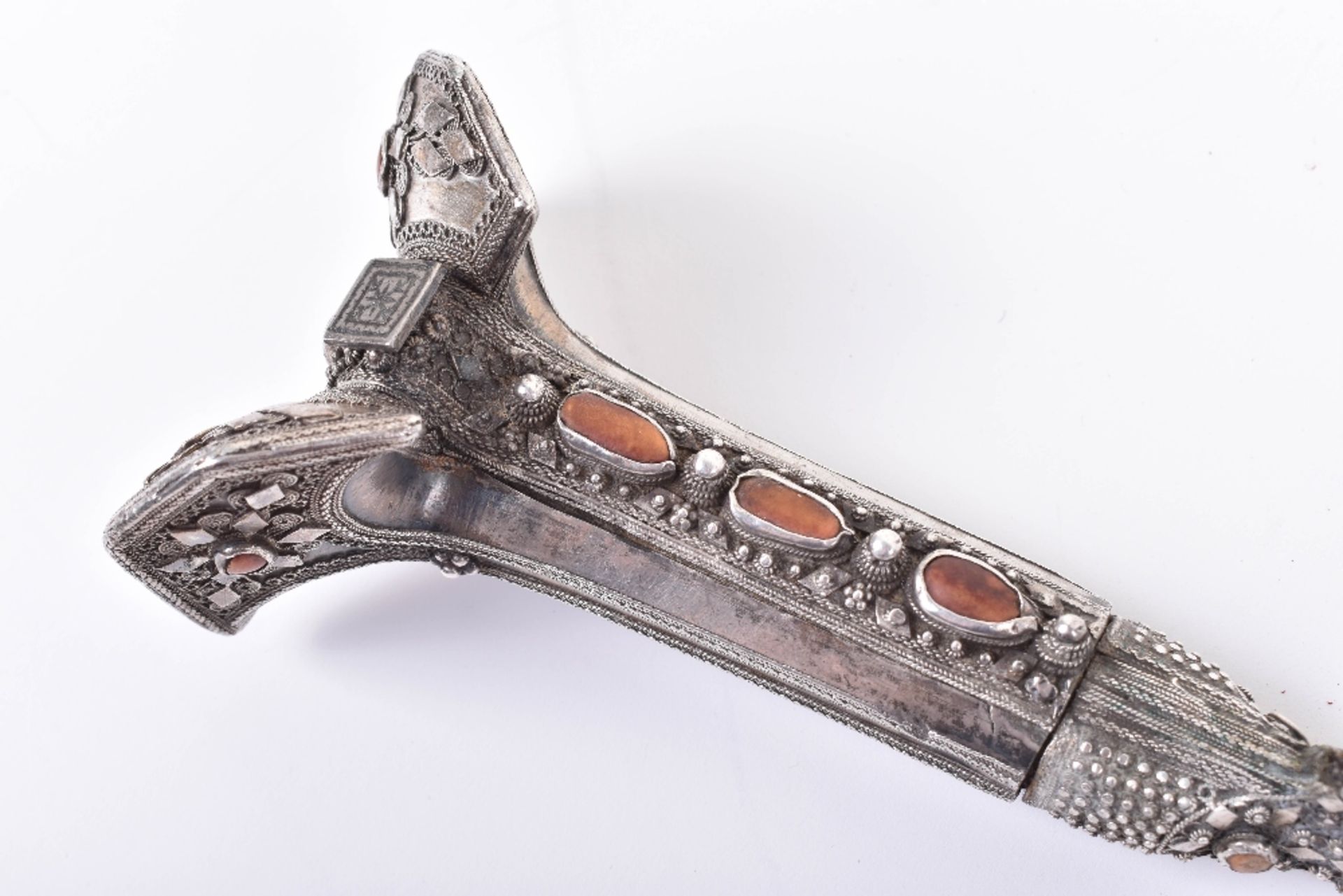 ^ Good Turkish Silver Mounted Sword Yataghan - Image 18 of 34