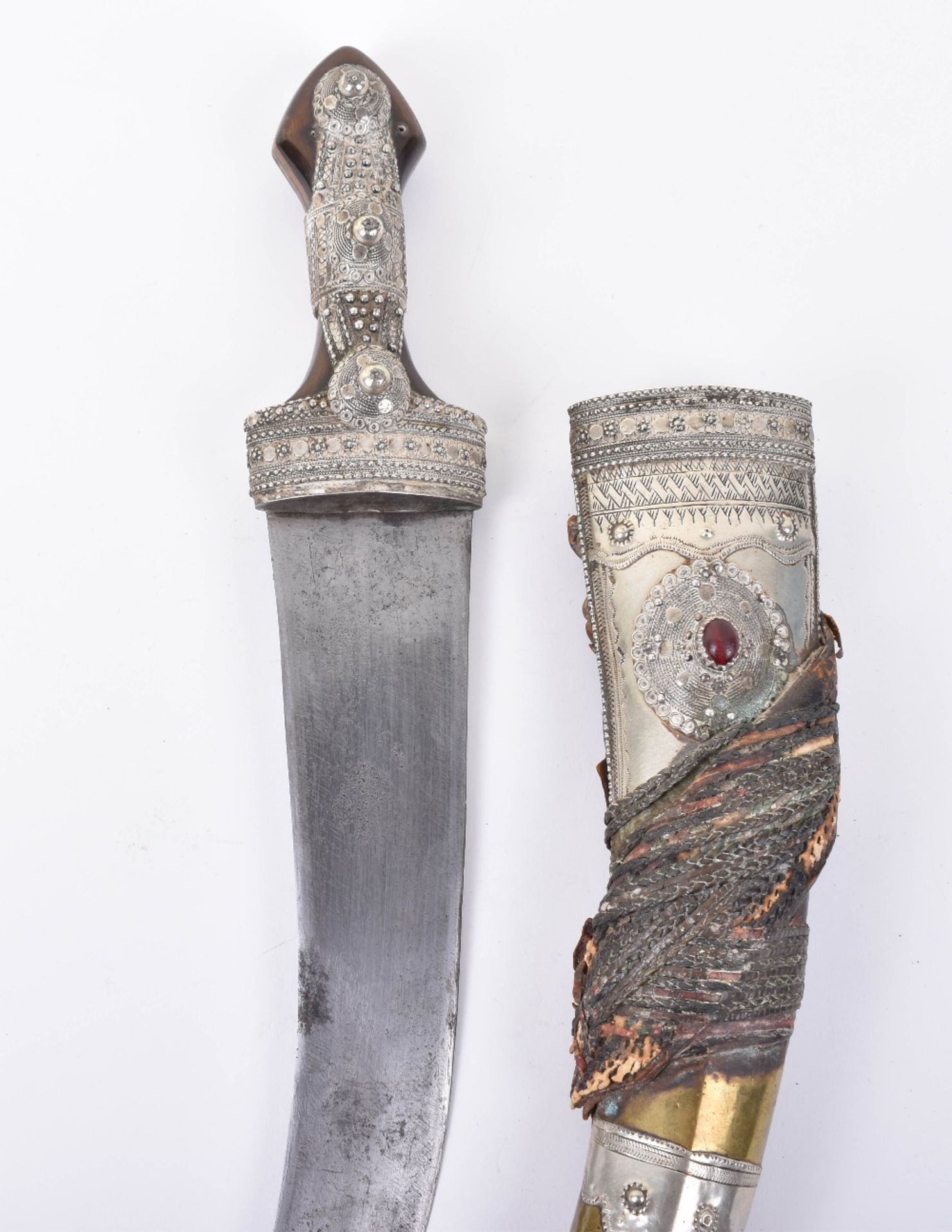 Good Silver Mounted Wahhabite Dagger Jambya - Image 18 of 18