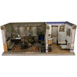 A good painted wooden German Room set, circa 1880,