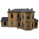 ‘Shamrock House’ a fine and early wooden dolls house model, probably Irish, late eighteenth century,