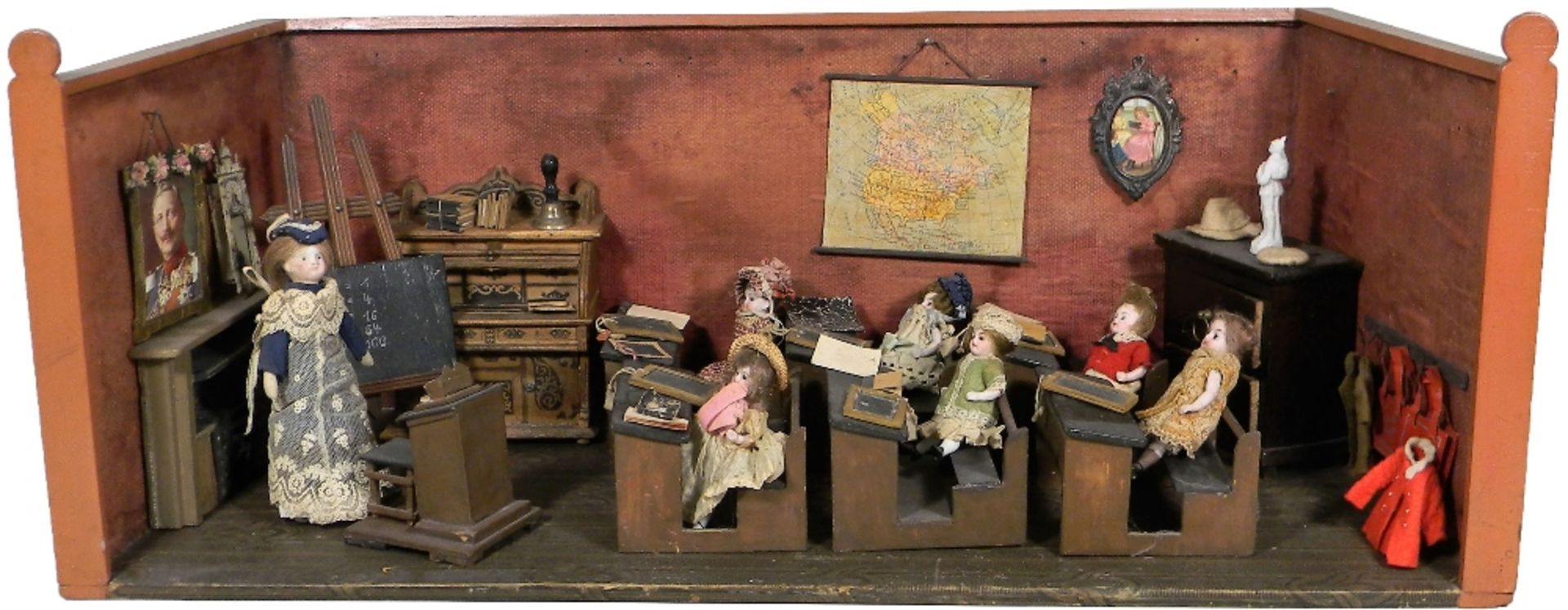 A good miniature German Class Room, circa 1900,