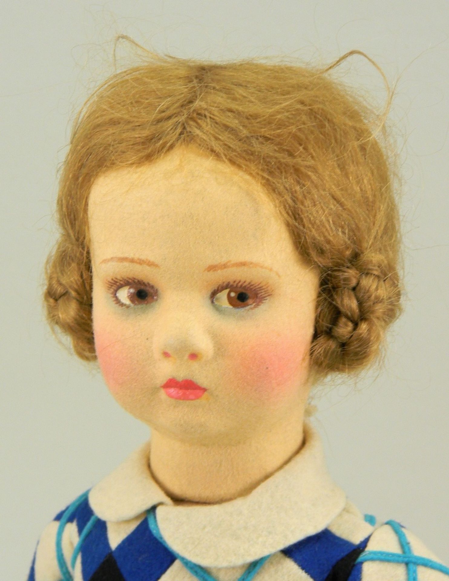 Lenci pressed felt girl doll, Italian circa 1930, - Image 2 of 3