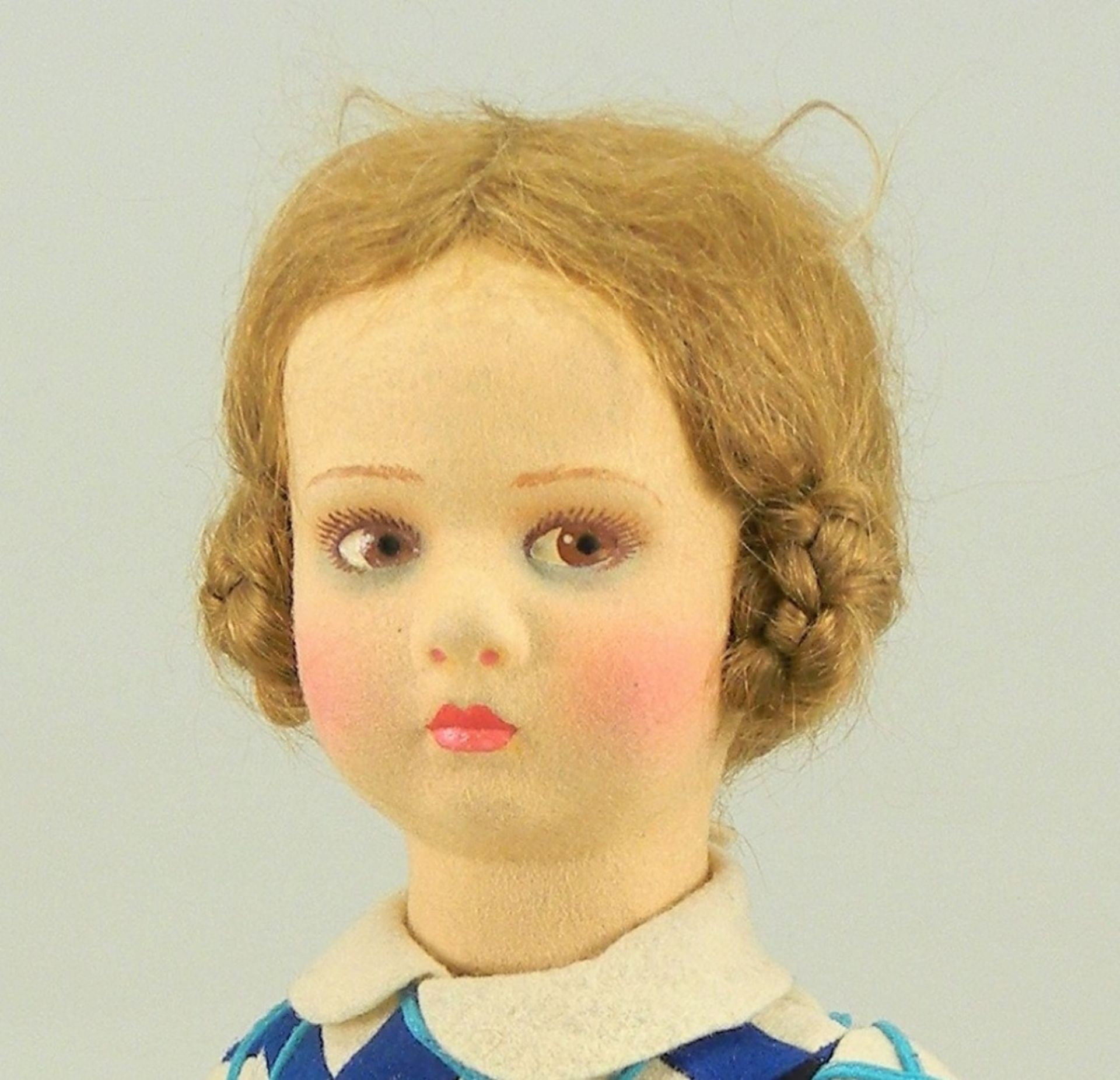 Lenci pressed felt girl doll, Italian circa 1930, - Image 3 of 3