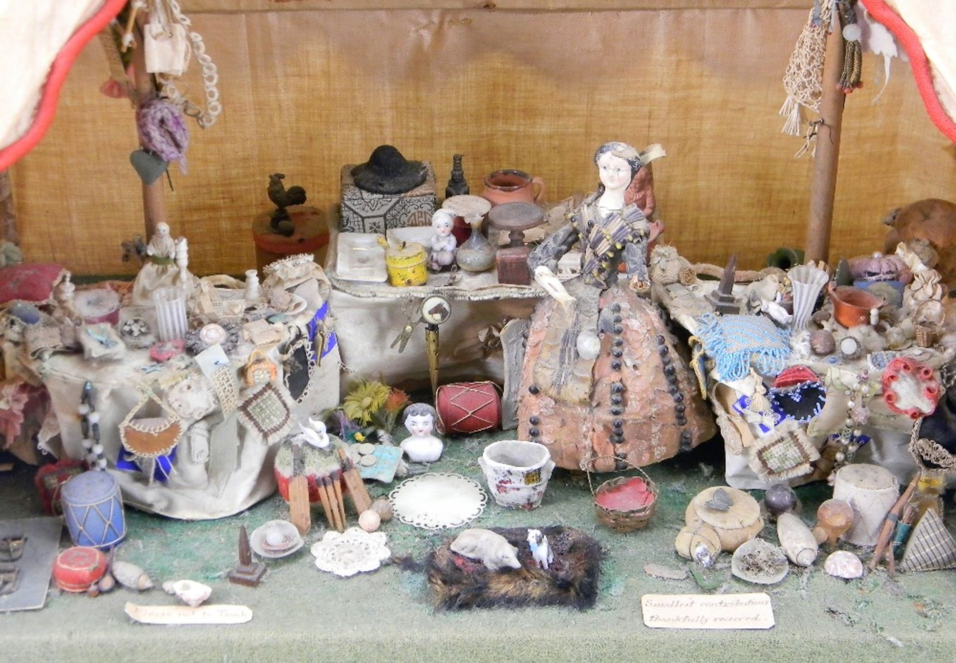 Wonderful miniature ‘Dolls Bazaar’ , English, circa 1880, - Image 2 of 2