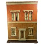 A Silber & Flemming painted wooden dolls house with contents, German circa 1880,