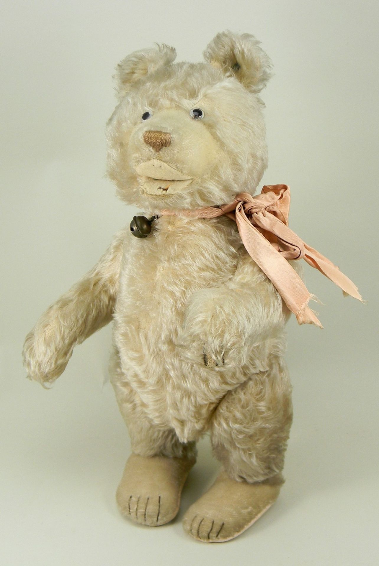 A Steiff white mohair Teddy Baby, 1930s,