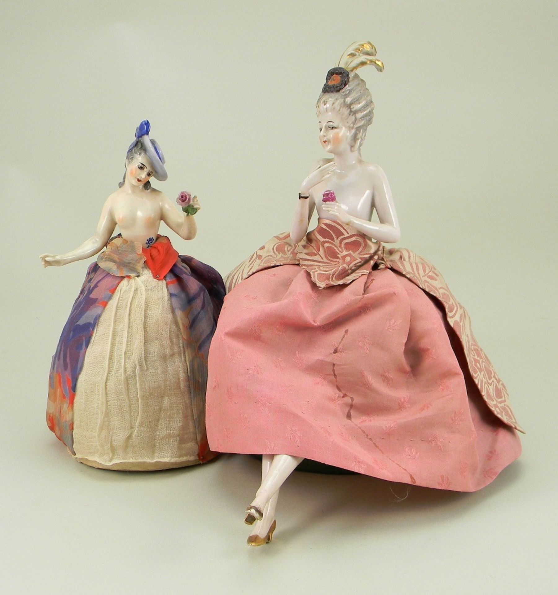 Dressel and Kister pin- cushion half doll, German early 20th century,