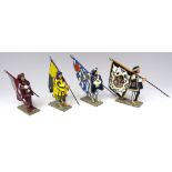 RARE early 60mm King and Country Siena Palio Banner Bearers