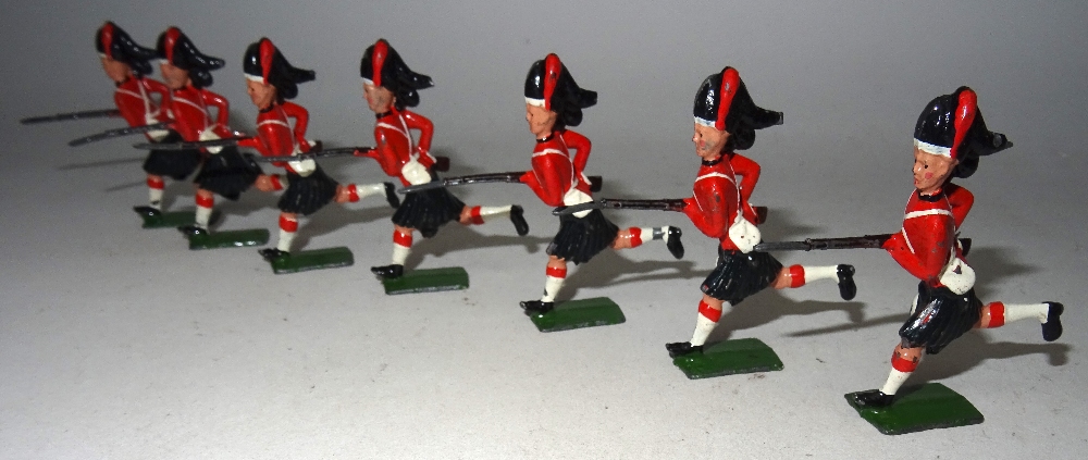 Britains set 11, Black Watch charging - Image 4 of 5