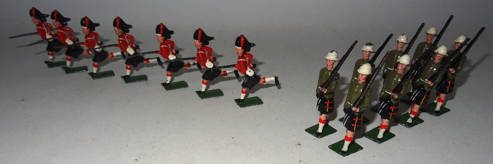 Britains set 11, Black Watch charging - Image 2 of 5