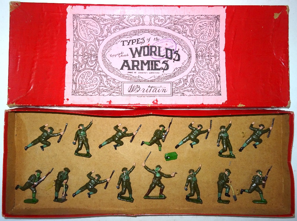 Britains set 195, British Infantry in steel helmets