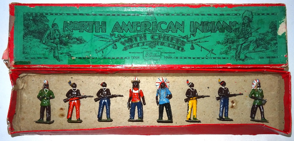 Britains VERY RARE VARIATION set 150, North American Indians on foot