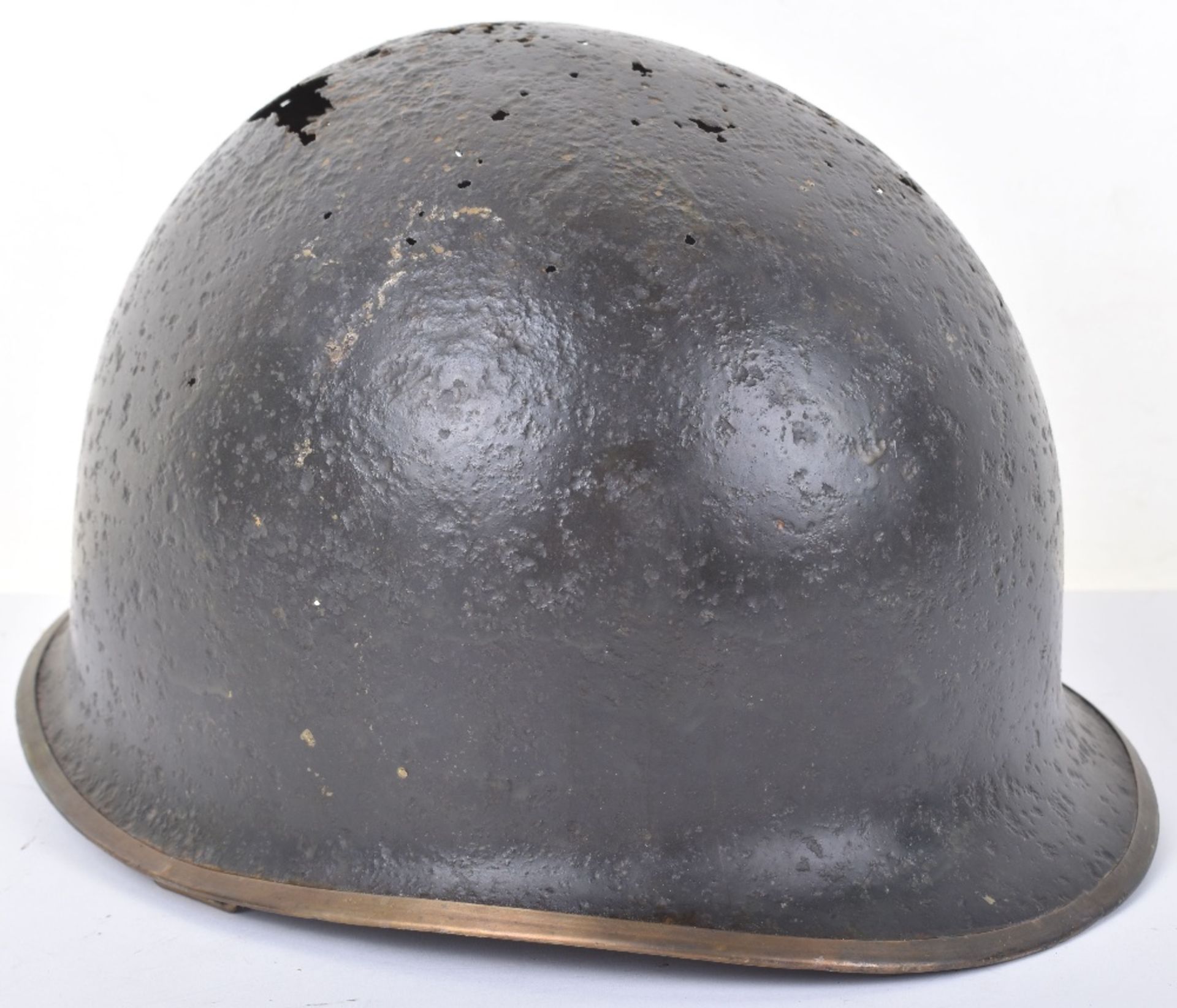 WW2 US helmet Shell from Battle of Bulge - Image 2 of 4