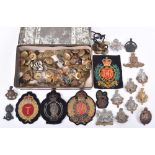 Tin of Military Badges and Buttons