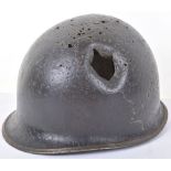 WW2 US helmet Shell from Battle of Bulge