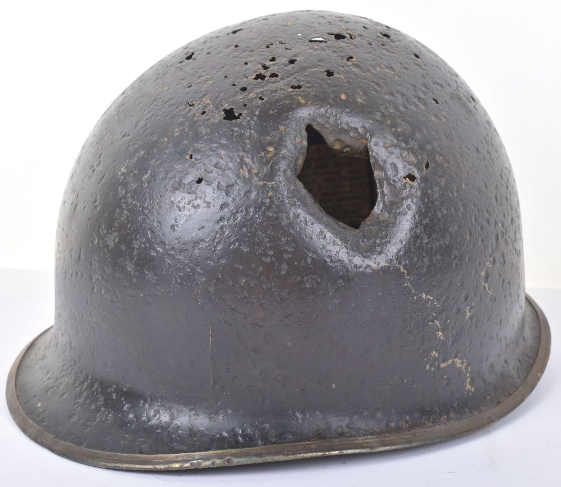 WW2 US helmet Shell from Battle of Bulge