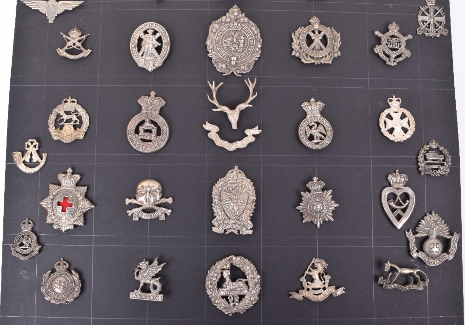 Military White Metal Badges - Image 2 of 3