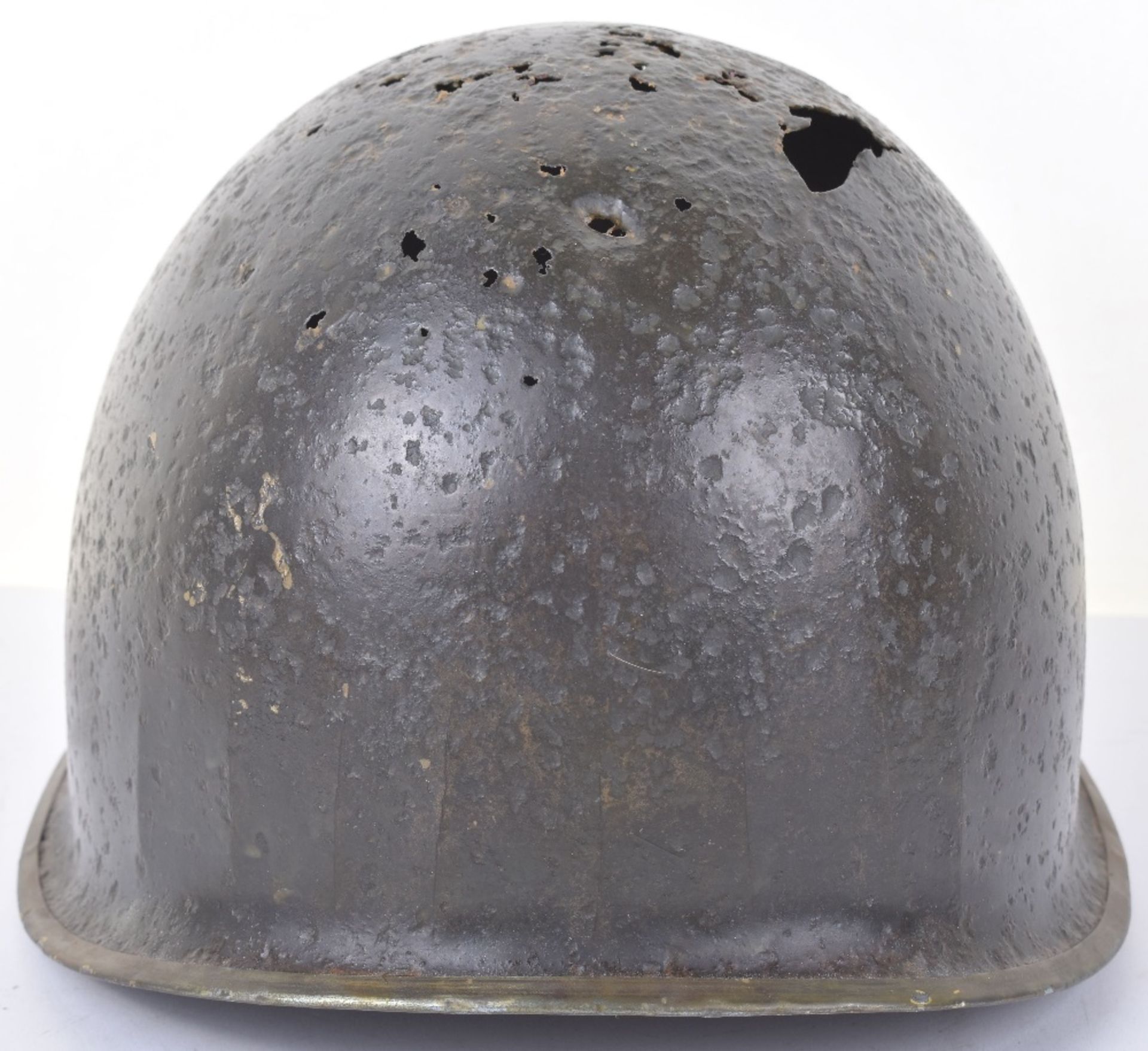 WW2 US helmet Shell from Battle of Bulge - Image 3 of 4