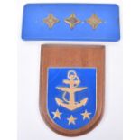 Military Plaque and Car Badge