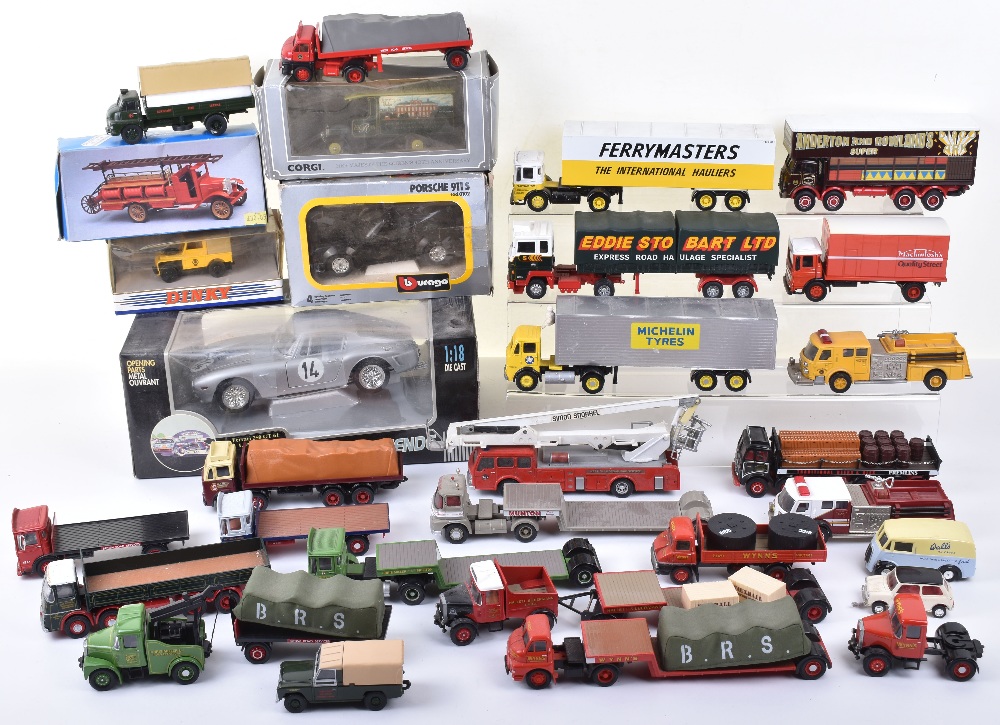 Quantity of Unboxed Corgi Classic, Commercial & Car Models