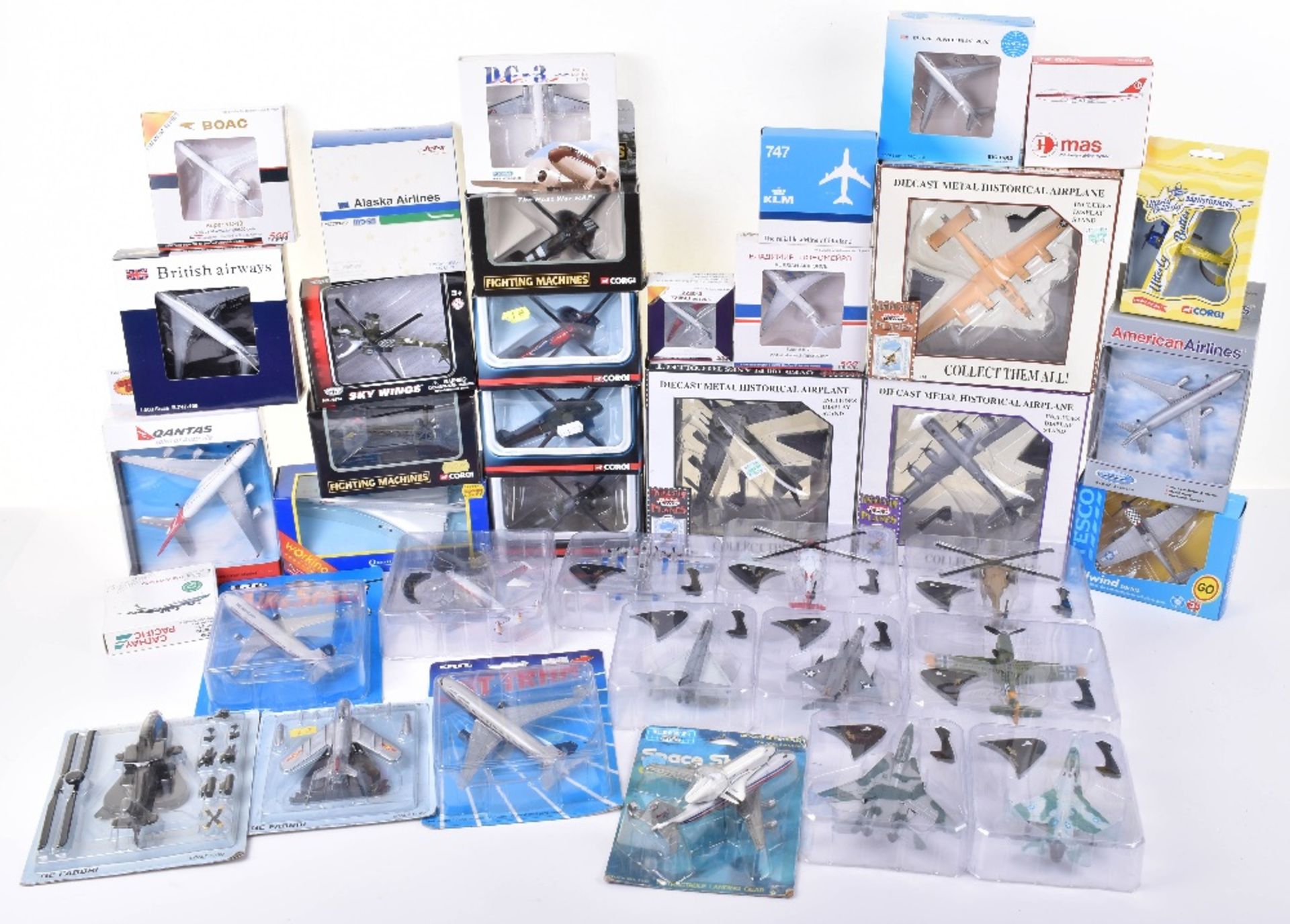 Collection of Modern Made Aircraft Models