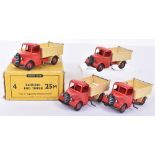 Dinky Toys 25M Four Bedford End Tippers in Trade Box