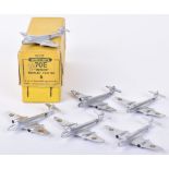 Dinky Toys 70E Six “Meteor” Twin Jet Fighters in Trade box,