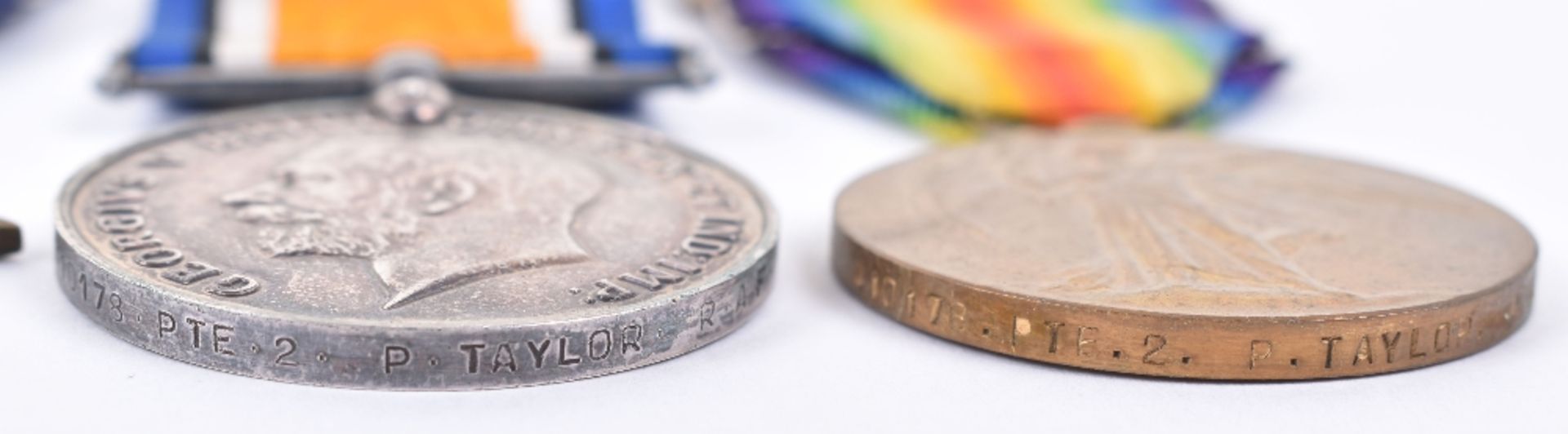 Great War 1914-15 Star Medal Trio and Territorial Efficiency Medal 10th London Regiment and Royal Ai - Image 4 of 6