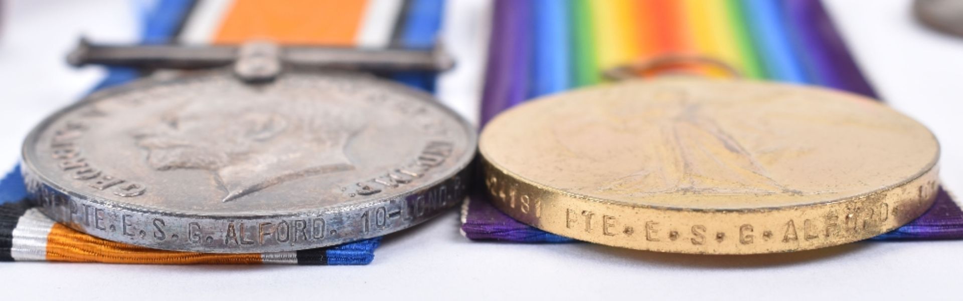 Great War Medal Pair 10th London Regiment - Image 3 of 4