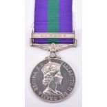 Elizabeth II Officers General Service Medal (1918-61) Royal Horse Guards
